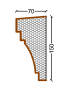 Cornice decorativa per infissi CF05