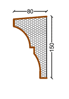 Cornice decorativa per infissi CF06