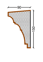 Cornice decorativa per infissi CF07