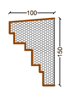 Cornice decorativa per infissi CF08