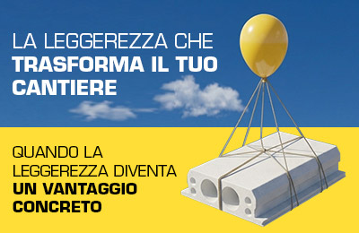 La leggereza che trasforma il tuo cantiere